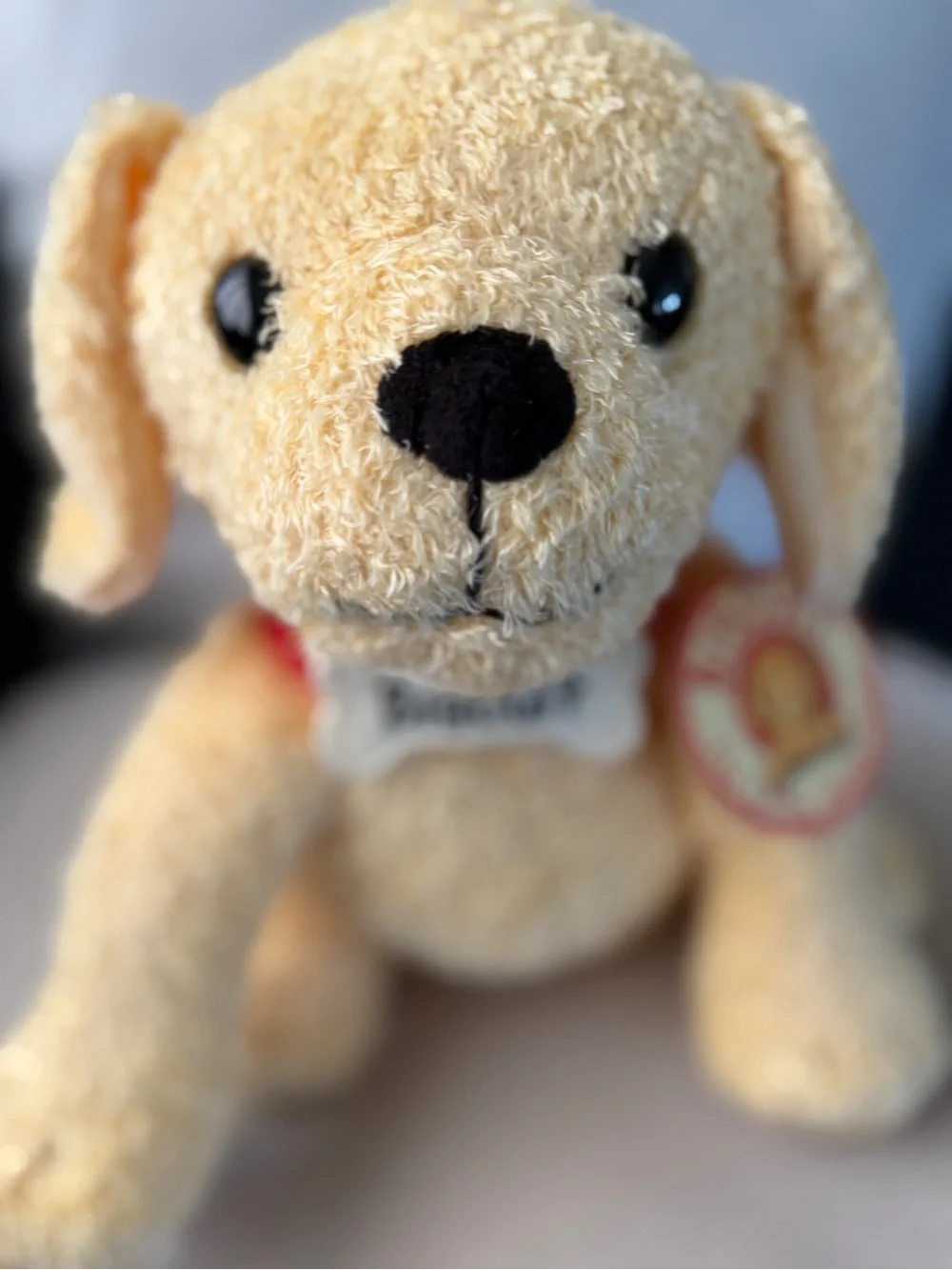 Sweet Yellow Biscuit Puppy Dog Plush Stuffed Animal Toy 2016